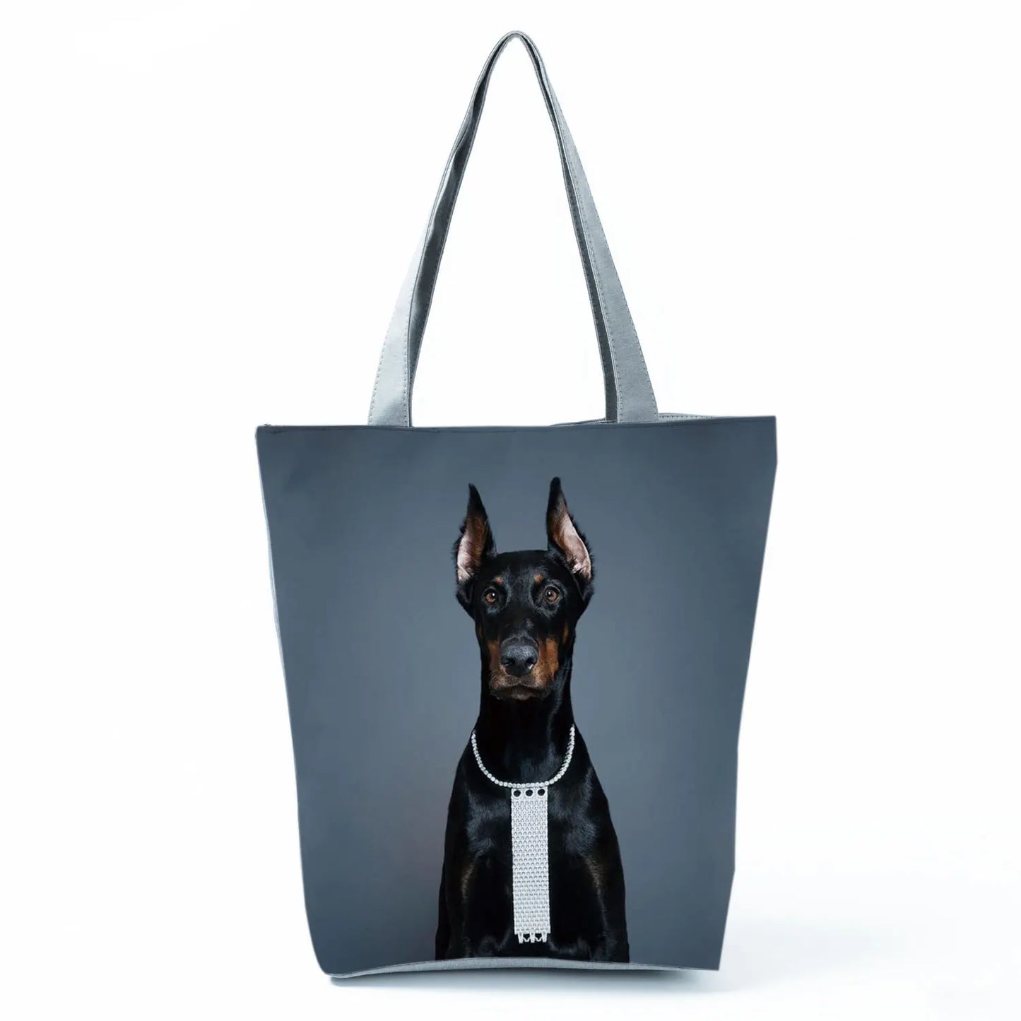 Dog Print Tote Bag – Large Capacity Shoulder & Shopping Bag