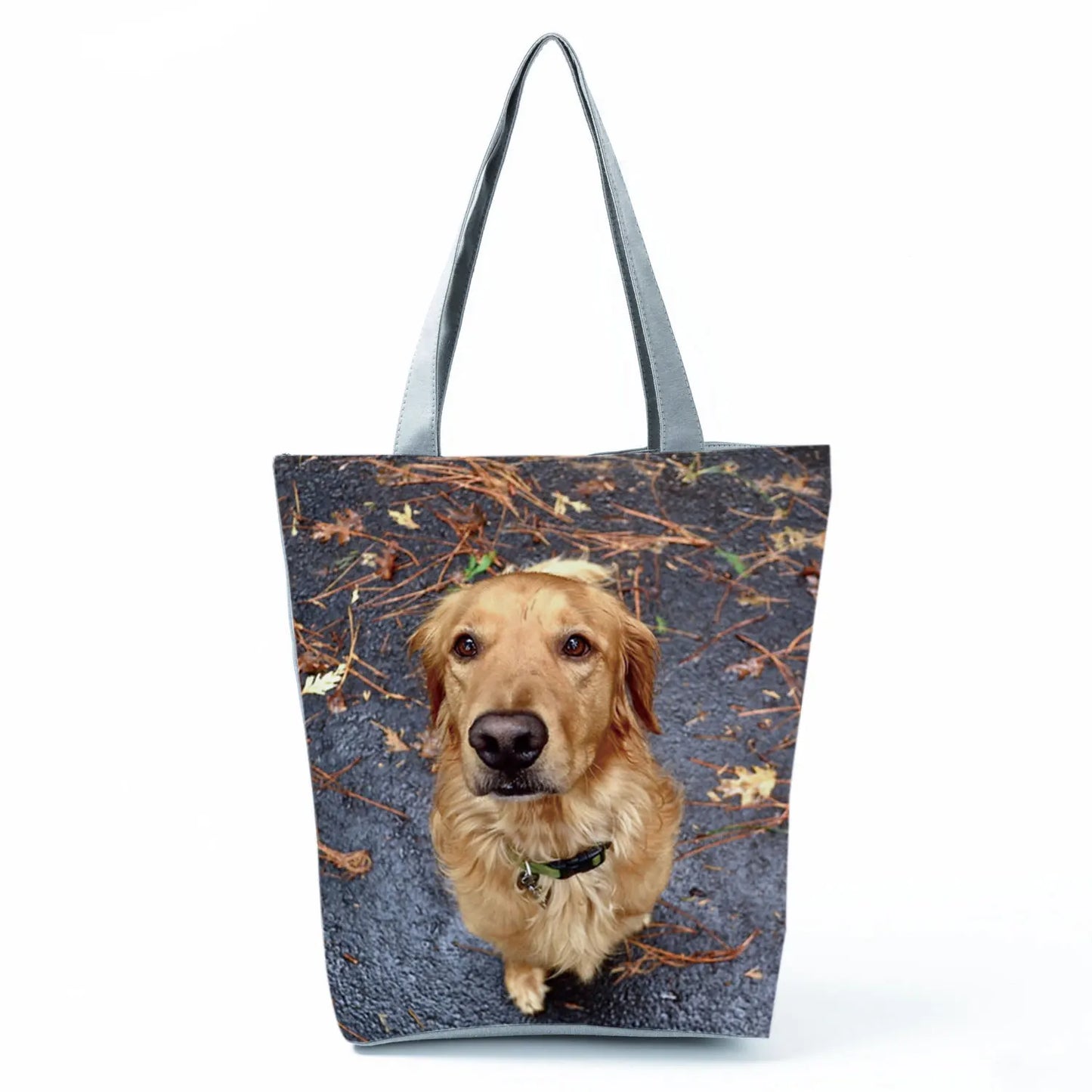 Dog Print Tote Bag – Large Capacity Shoulder & Shopping Bag