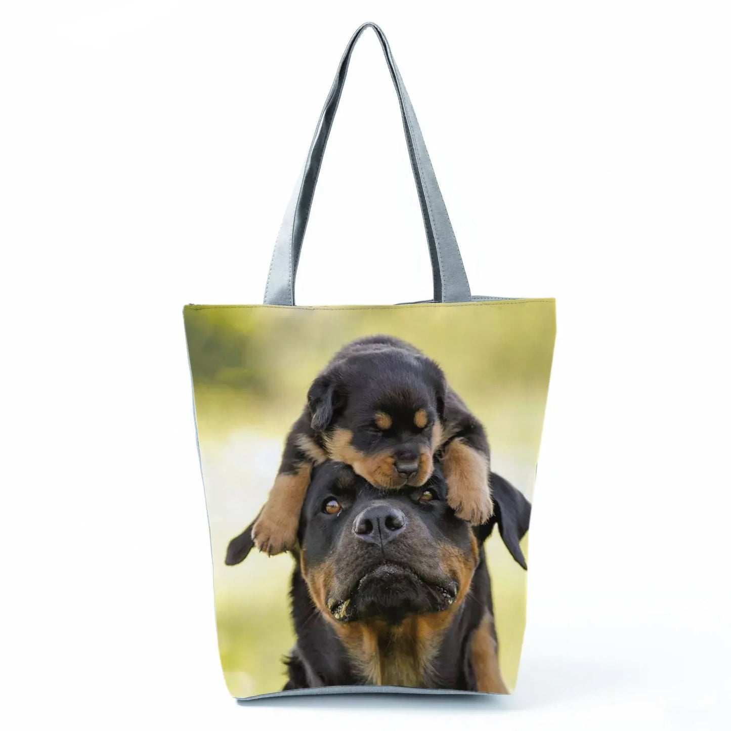 Dog Print Tote Bag – Large Capacity Shoulder & Shopping Bag
