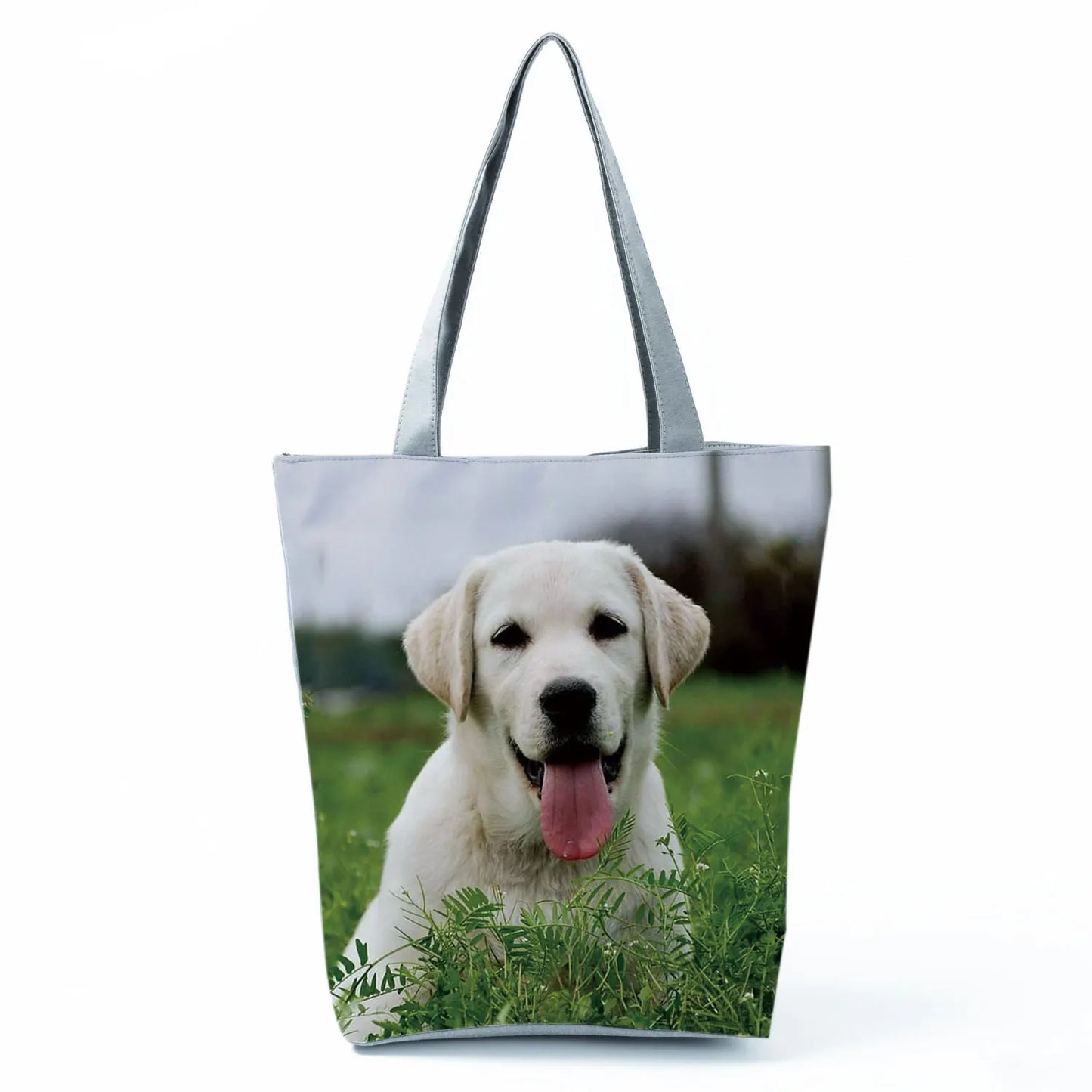 Dog Print Tote Bag – Large Capacity Shoulder & Shopping Bag
