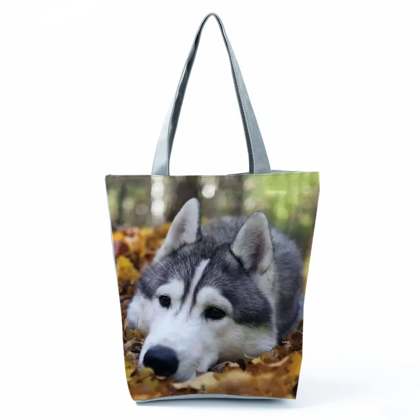 Dog Print Tote Bag – Large Capacity Shoulder & Shopping Bag