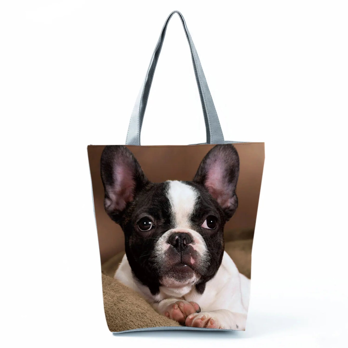 Dog Print Tote Bag – Large Capacity Shoulder & Shopping Bag