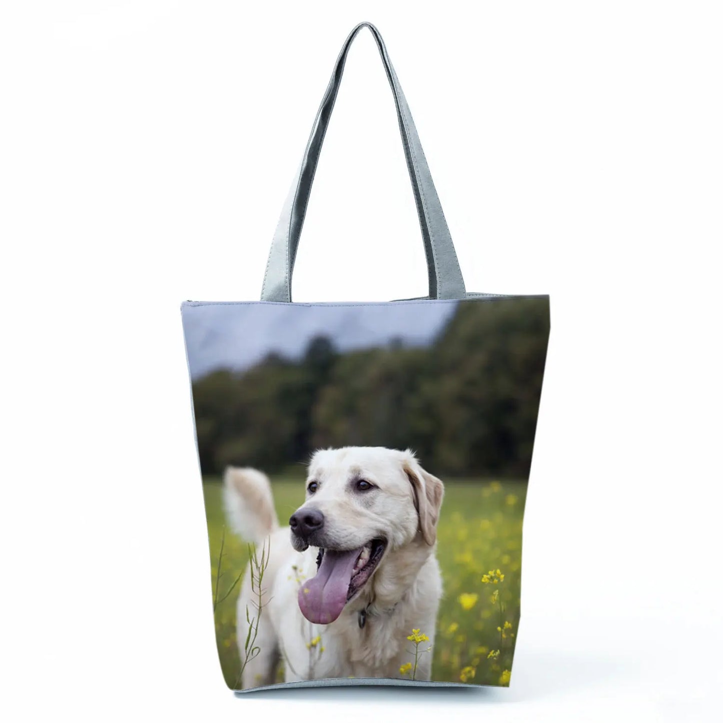 Dog Print Tote Bag – Large Capacity Shoulder & Shopping Bag